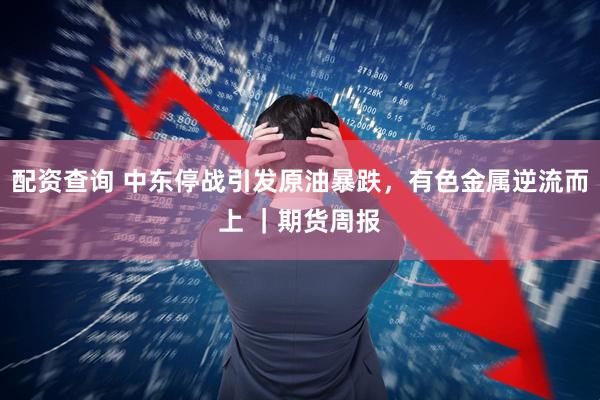 配资查询 中东停战引发原油暴跌，有色金属逆流而上 ｜期货周报
